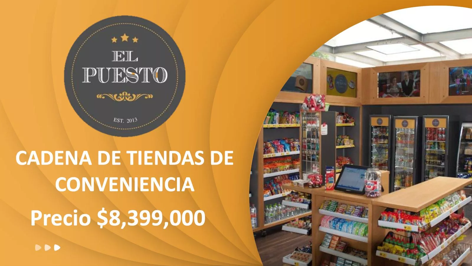 Cadena con 4 Tiendas de Conveniencia