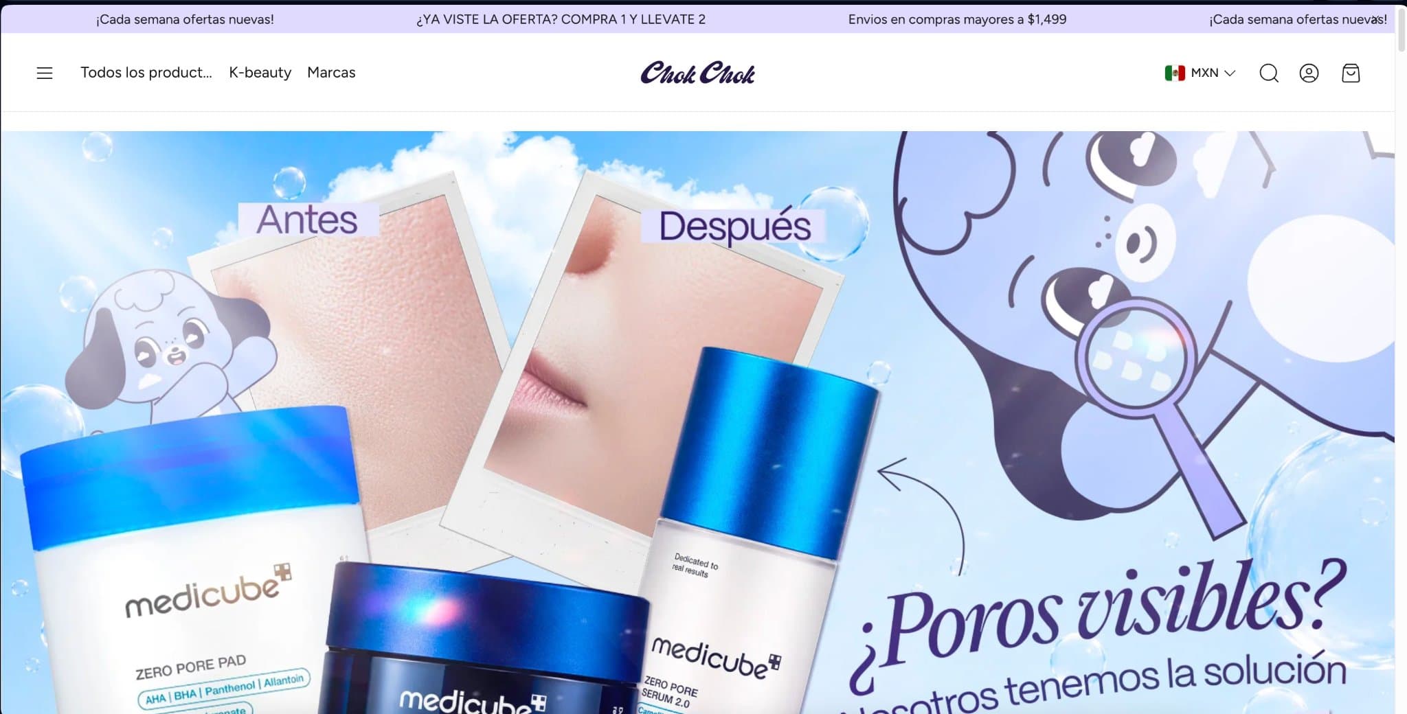 E-Commerce de K-Beauty Posicionado