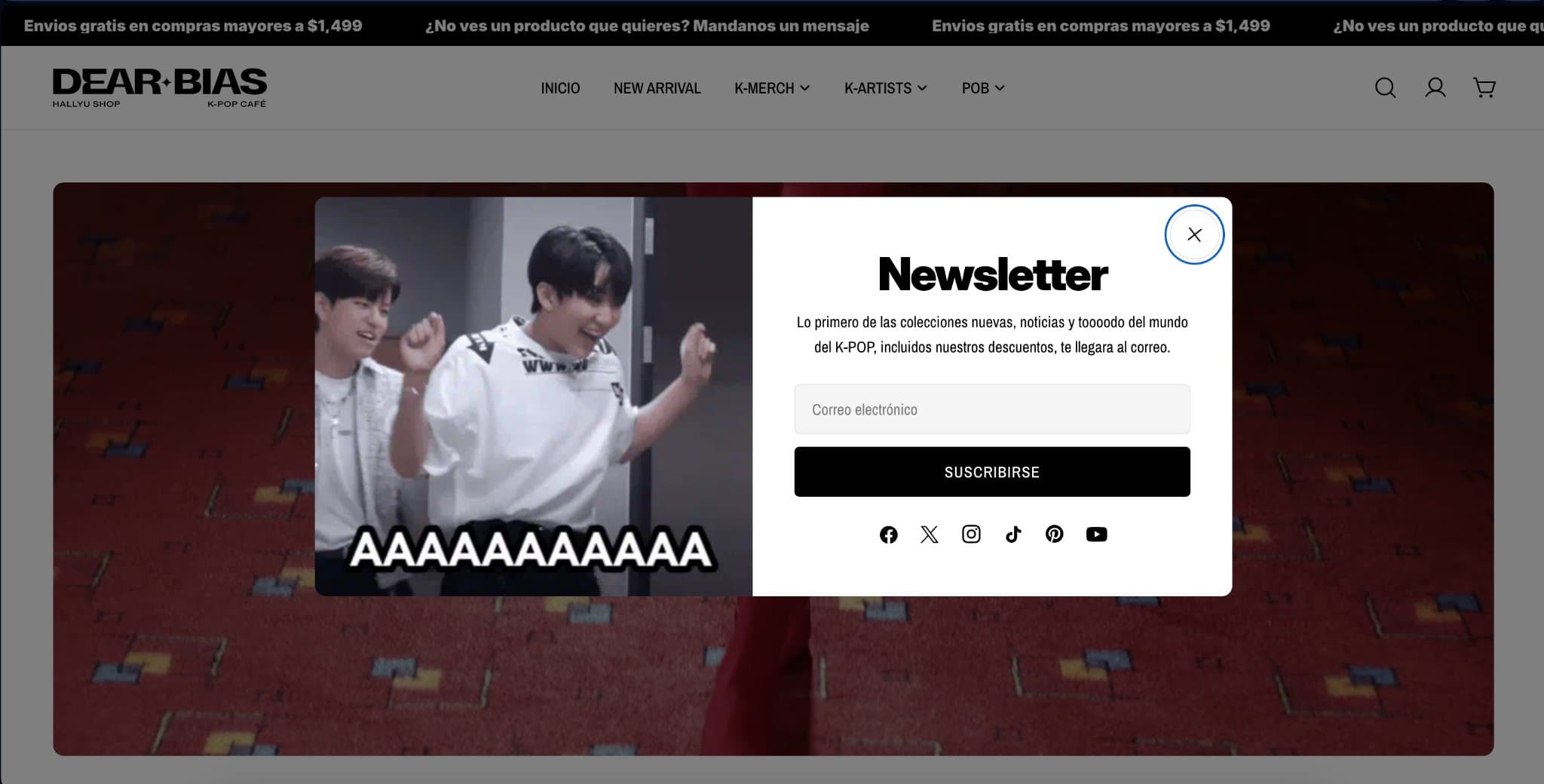E-Commerce de K-Pop Posicionado